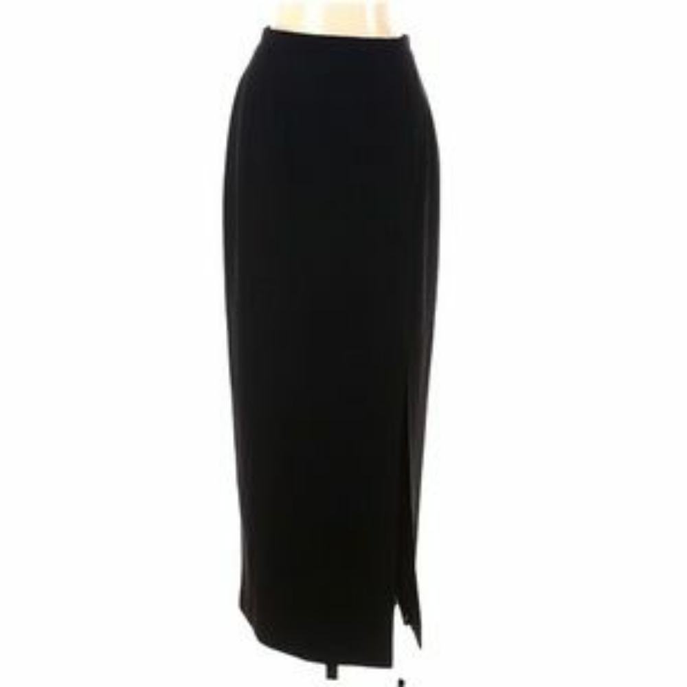Patra Long Black Skirt Size 18